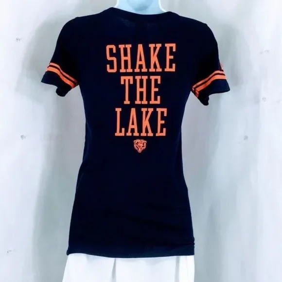 Victoria Secret Pink Chicago Bears Tee Shake The Lake Scoopneck Size XS - Picture 6 of 8